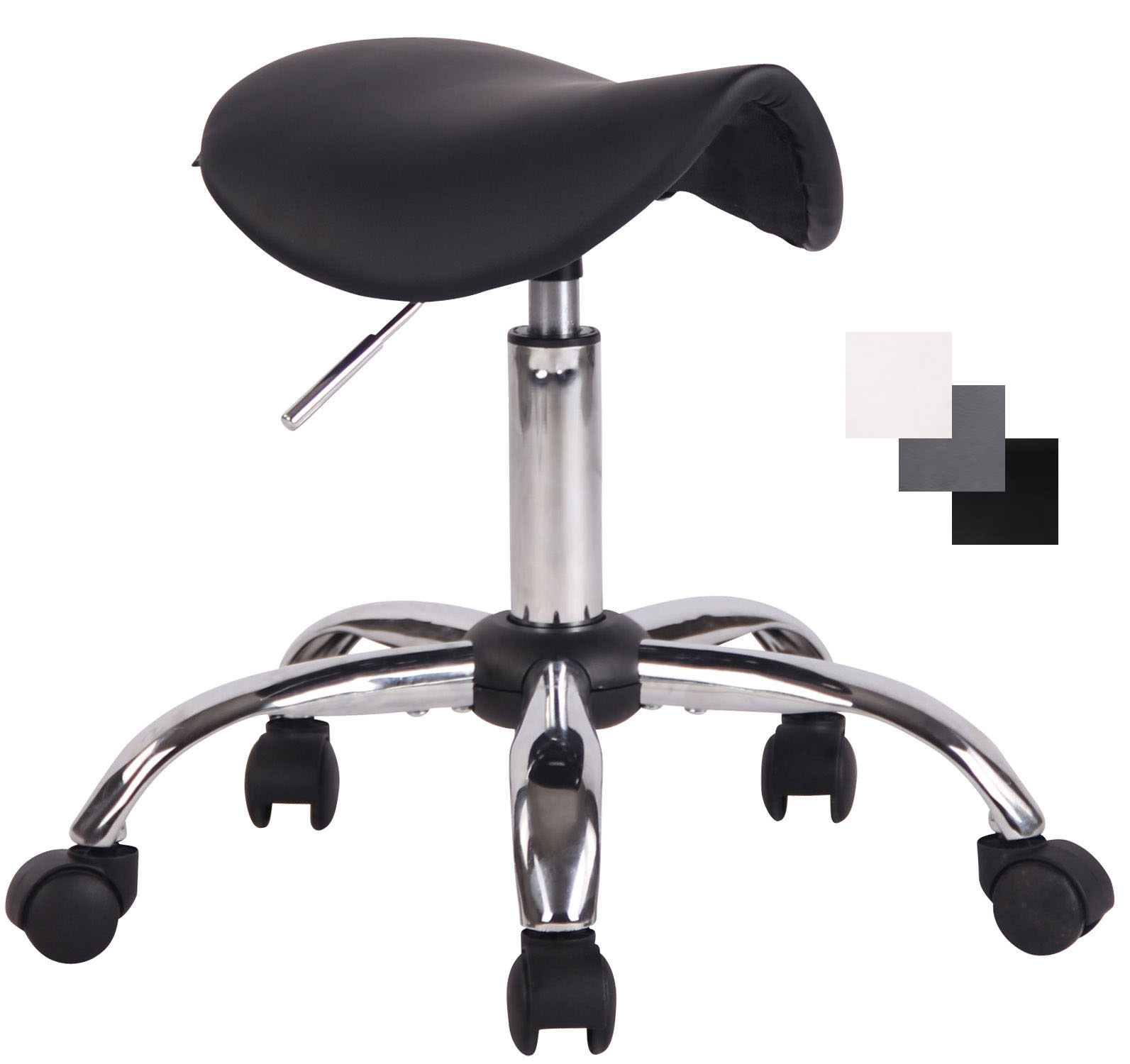 Arbeitshocker Augsburg Kunstleder Rollhocker Drehhocker Sitzhocker Friseurhocker