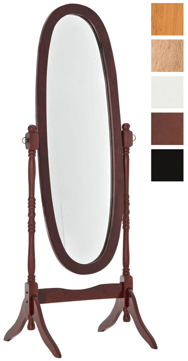 Standspiegel CORA oval Ankleidespiegel Ganzkörperspiegel Boden Stehend