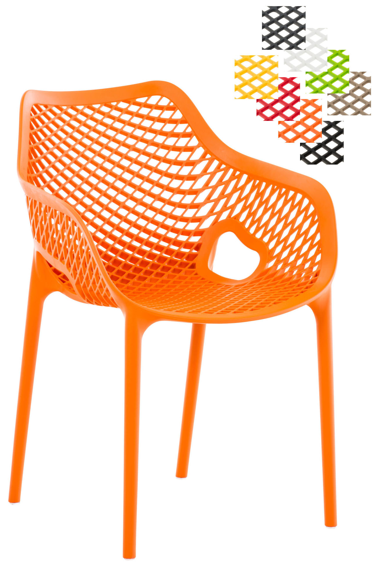 Stuhl Air Design Stapelstuhl Kunststoff Modern Bistrostuhl Gartenstuhl